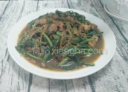 肉末油麦菜炖粉条豆泡