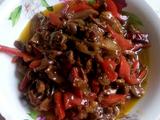 红椒鸡胗(裹芡粉款)的做法[图]