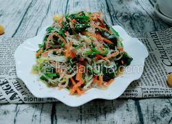 豆芽菠菜拌粉丝