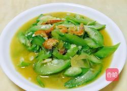 虾仁干冬菜炒丝瓜的做法图解10
