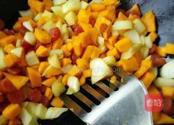 南瓜腊肠香菇洋葱大米饭的做法图解8