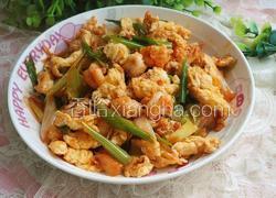 虾仁鸡蛋炒大葱
