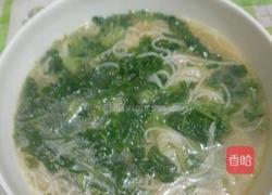 葱油绿色面条的做法图解5