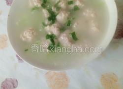 水汆丸子冬瓜汤