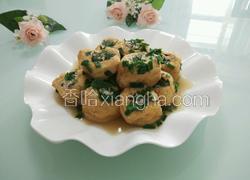 荠菜肉末塞油豆腐