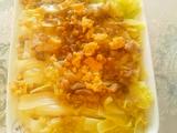 鸭蛋黄蒸娃娃菜