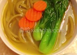 牦牛骨汤青菜手擀面