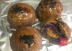 紫薯巧克力蛋黄酥的做法图解12