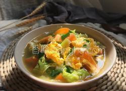煎蛋白菜汤