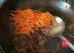 胡萝卜炒肉丝的做法图解5