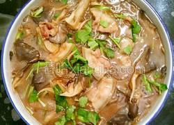 鲁菜大师蒋家菜五花肉炖蘑菇粉条