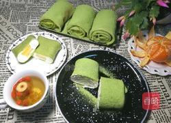 抹茶蜜豆毛巾卷的做法图解16