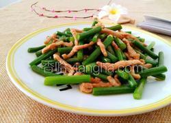 蒜苔炒肉丝