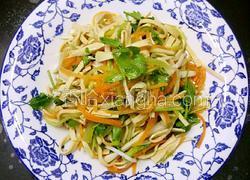 鲁菜大师蒋家菜凉拌彩丝