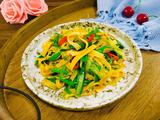 青蒜炒豆腐皮