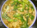鲁菜大师孔府菜系蒋家菜酥肉炖油菜蒜苗波菜的做法[图]