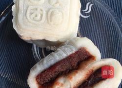 红豆沙馅冰皮月饼的做法图解4