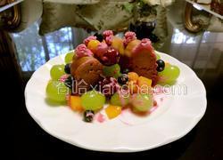 甜菜头戚风水果蛋糕