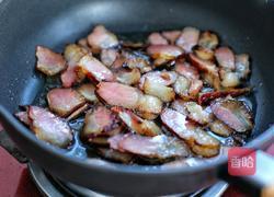 蒜苔炒腊肉的做法图解5