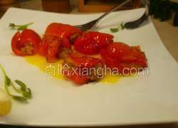 柠檬红椒肉卷沙拉