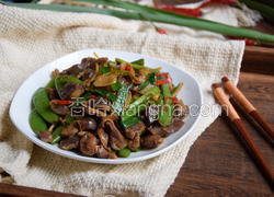 甜豆炒鸡胗