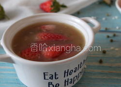 草莓绿豆粥