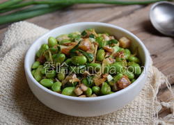 毛豆炒咸鱼