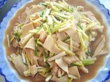 蒜苗干豆腐