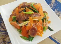 腊肠小炒鲜蔬