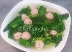 菠菜丸子汤