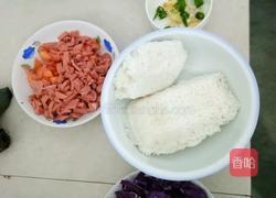 甘蓝火腿蛋炒米的做法图解5