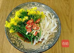 油菜花拌银条的做法图解1