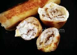 鱼肉夹心鸡蛋吐司卷