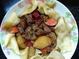 羊肉闷饼子