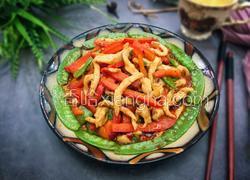 彩豆菜椒鸡肉丝