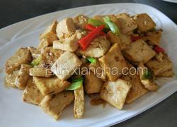 葱段烧豆腐