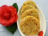 南瓜豆沙芝麻饼