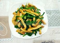 豆腐干炒韭菜