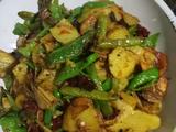 干锅土豆片煸豆角