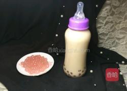 樱花粉圆珍珠奶茶的做法图解9