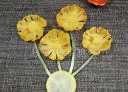 糖渍烤菠萝花