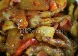 明虾鸡爪煲