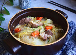 白菜羊肉粉丝煲