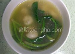 鱼丸菠菜汤