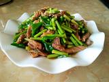 蒜苔炒肉