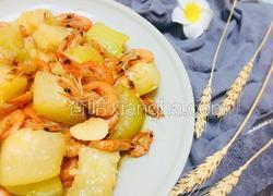 鲜味小海虾焖节瓜