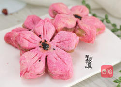 来一场粉红仙境~樱花酥的做法图解1