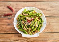 肉末炒长豆角