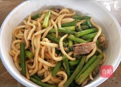 蒜薹炒面（家常版）的做法图解8