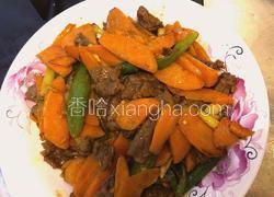 牛肉炒胡萝卜(芹菜、洋葱)